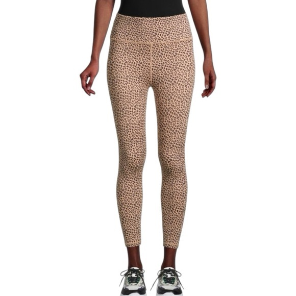 ALL FENIX High-Waisted Leopard-Print Leggings size Small - Picture 1 of 6